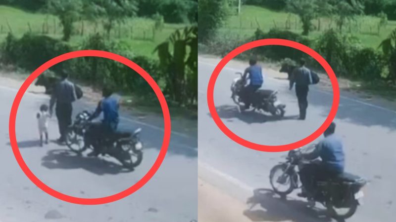 दादा देखता रह गया और अंगुली पकड़ी हुई पोती को उड़ा गया बाइक चालक