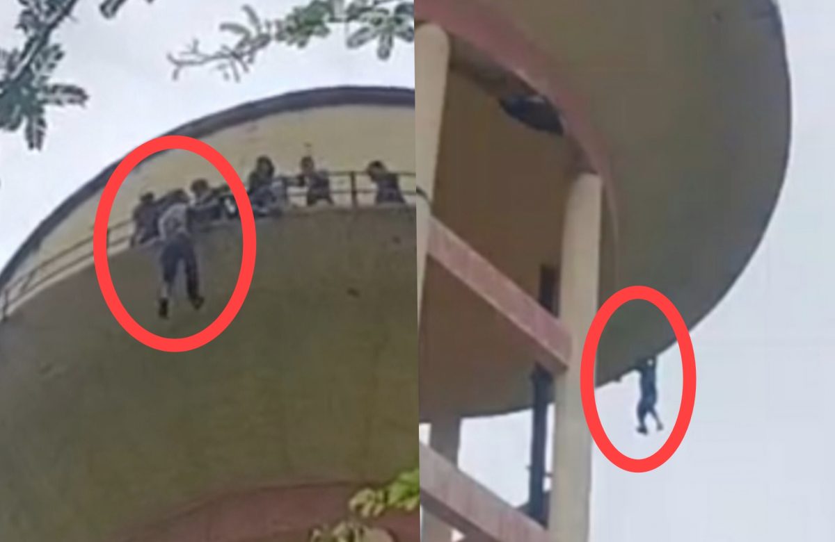 विवाद से परेशान शख्स ने उठाया ख़ौफ़नाक कदम, पानी की टंकी से नीचे लटक गया