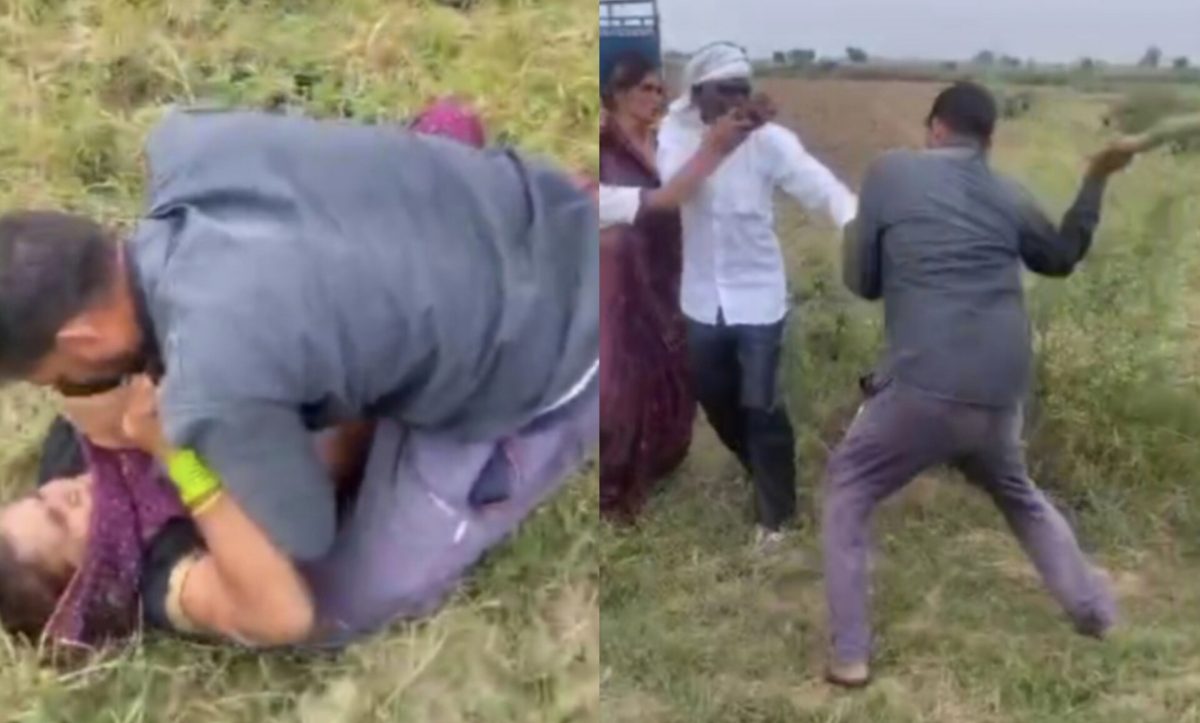 बुजुर्ग दंपति को दौड़ा-दौड़ा कर लात-घुसों से पीटा, देखिए आरोपी का दुस्साहस