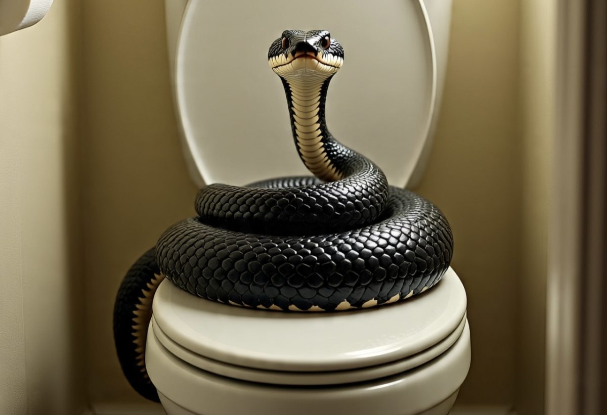डाॅक्टर के मुंह से निकल गई चीख, टाॅयलेट सीट पर फन फैलाए कोबरा दिखा