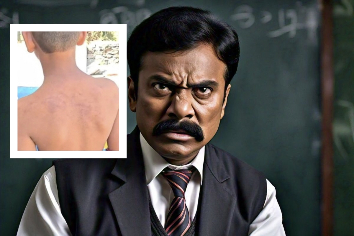 हेडमास्टर बन गया हैवान, बच्चे को बेहोश होने के बाद भी लातों से पीटा, जानिए क्यों