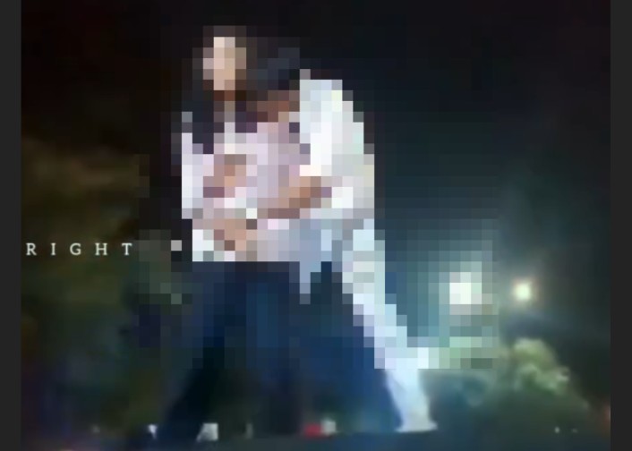 पुलिस की जीप पर चढ़कर लड़के और लड़की का हाई वोल्टेज ड्रामा, देखिए Video