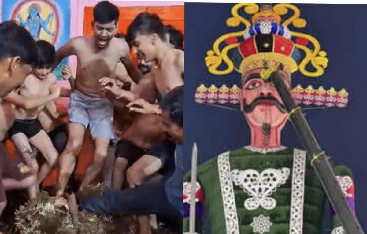 रावण के पुतले का दहन नहीं, बल्कि पैरों से रौंदा गया, जानिए कहा मनाई अनूठी परम्परा