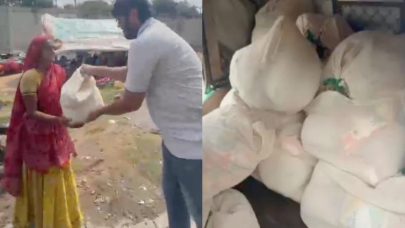 राशन किट पाकर खिल गए चेहरे, AYB संस्था ने कमजोर वर्ग की मदद की