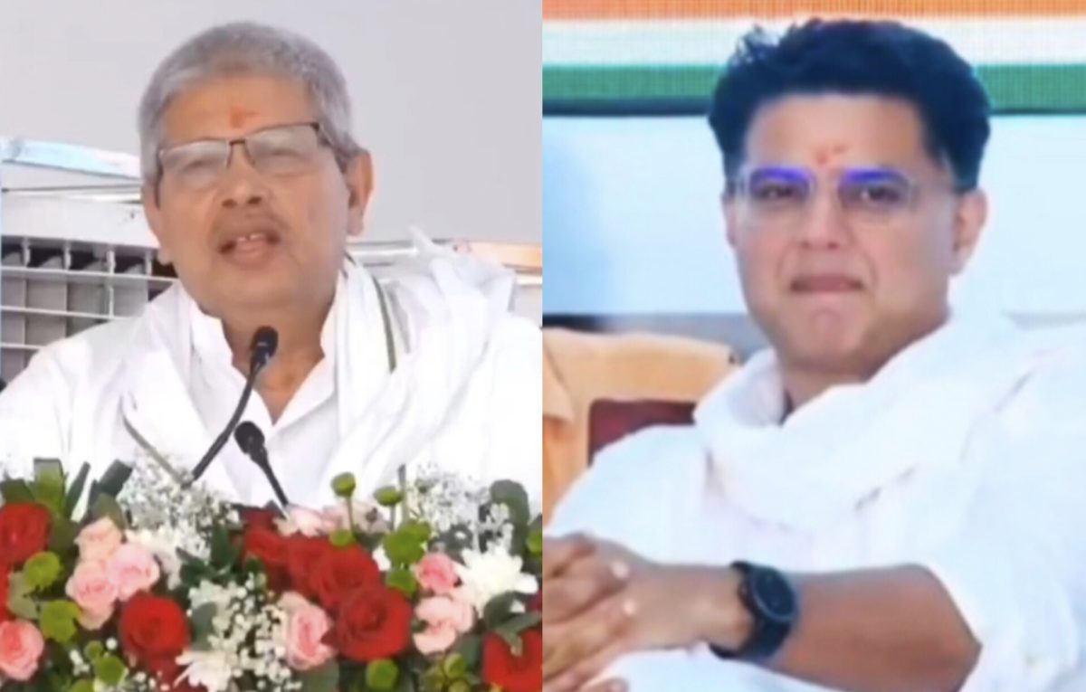 सचिन पायलट के खास सांसद ने गहलोत के सामने किया तंज, गहलोत भी हो गए पानी-पानी