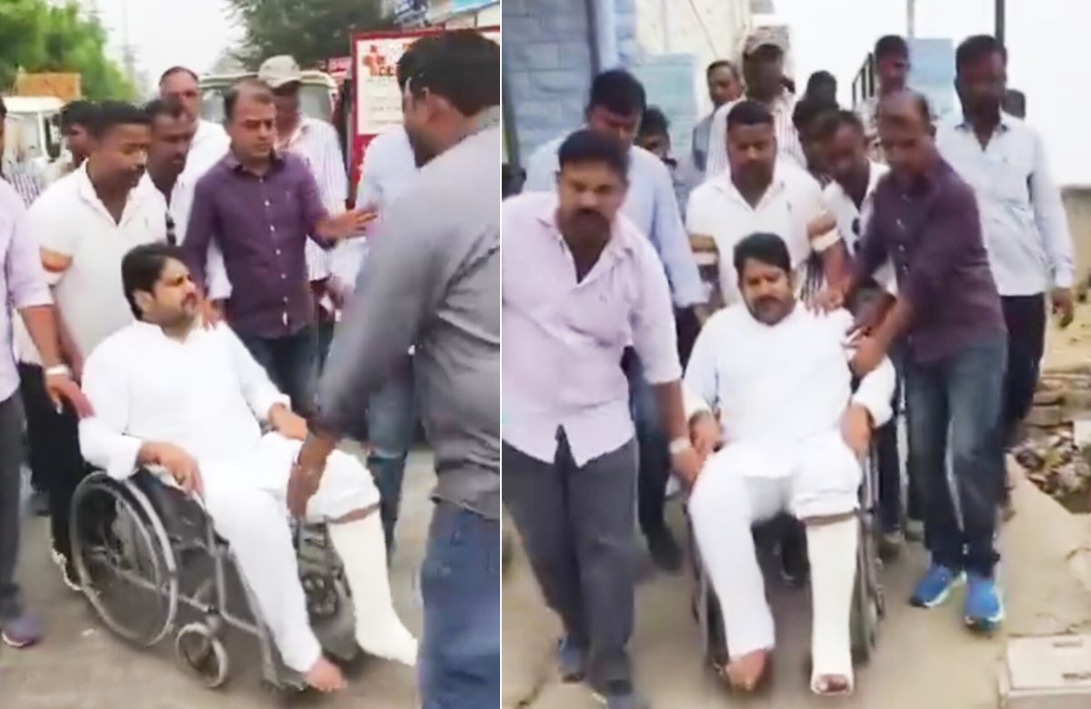 पुलिस से हुए टकराव के बीच विधायक का टूट गया पैर! फिर नेताओं में मच गई खलबली