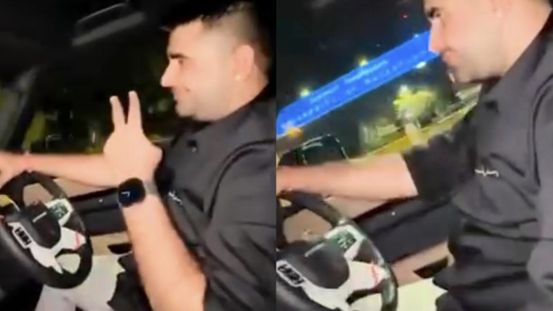 विधायक रविंद्र भाटी ने ट्रेफिक रूल्स तोड़कर दिखाया टशन, क्या अब होगी कार्रवाई, देखिए Video