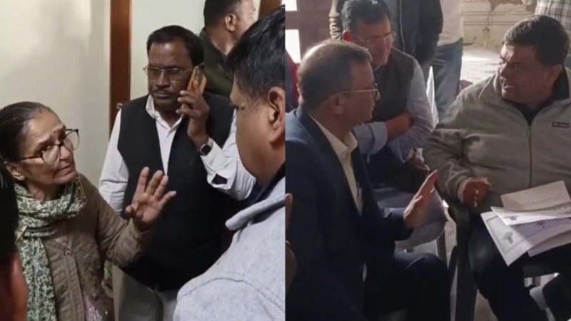 मंत्री संजय शर्मा सीकर कलेक्टर पर जमकर गुस्सा, हाथ में रखे कागज को टेबल पर दे मारा, फिर…देखिए Video