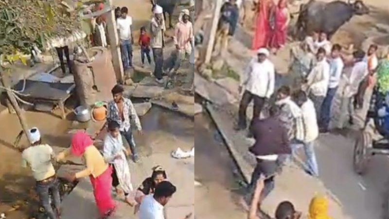 जमकर चले लाठी भाटा तो सहम गए लोग, फावड़ा लेकर मारने दौड़े तो मच गई चीख पुकार, जानिए