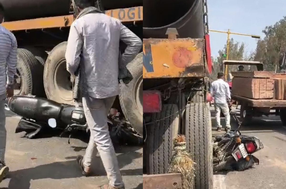 ट्रैफिक सिग्नल पर खड़ी बाइक को रौंद दिया, रोंगटे खड़े कर देगी तस्वीरे, जानिए फिर