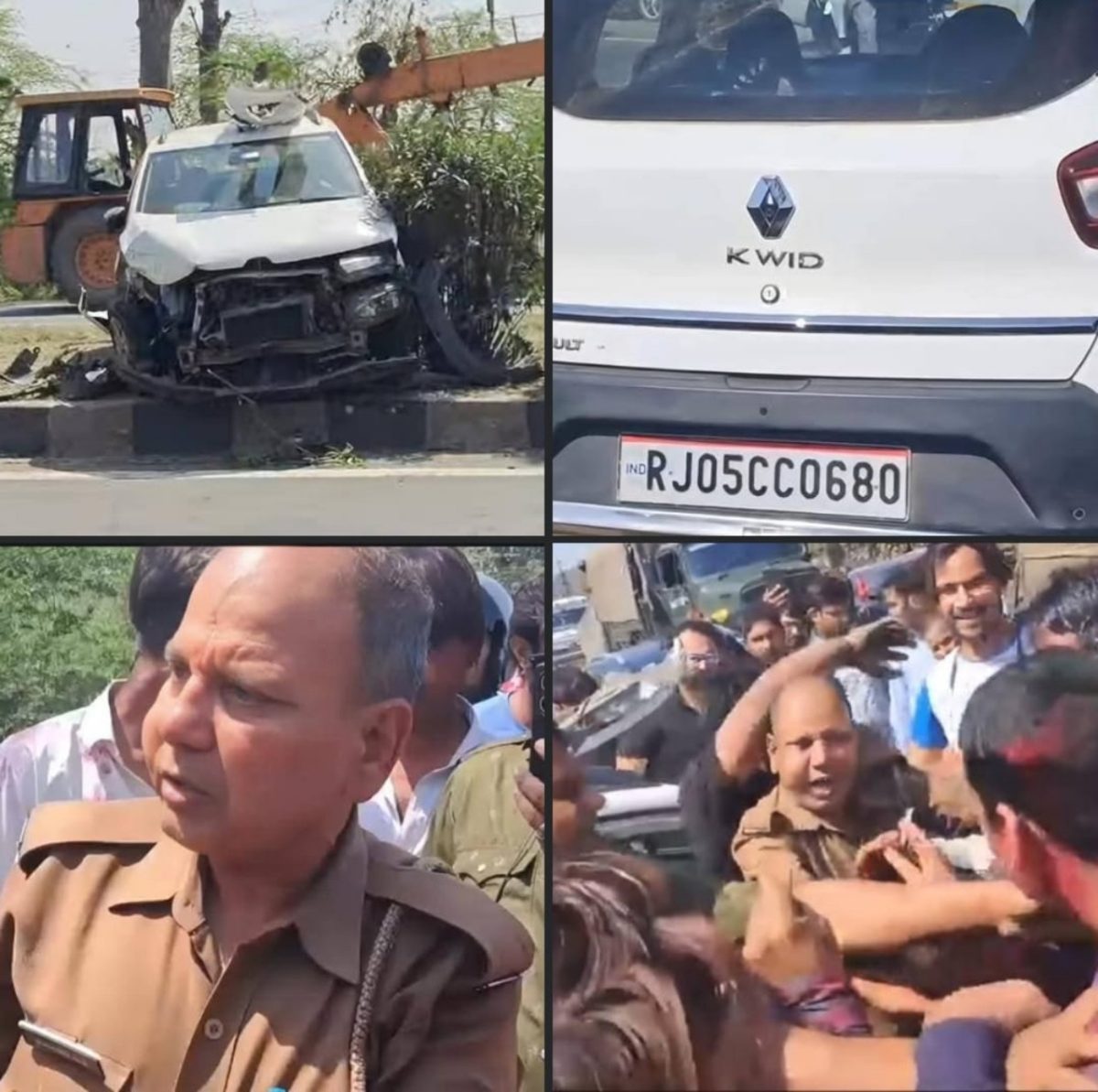 नशेबाज पुलिस कांस्टेबल ने उड़ाई कार, तो लोगों के उड़ गए होश, जानिए कार के कैसे उड़ गए परखच्चे