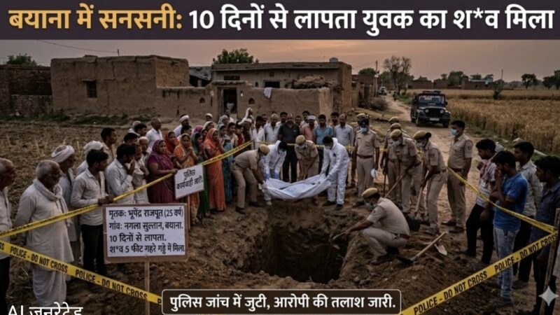 युवक का शव खेत में 5 फिट गढ़ा मिला! राज खुला तो लोगों के खड़े हो गए रोंगटे, जानिए